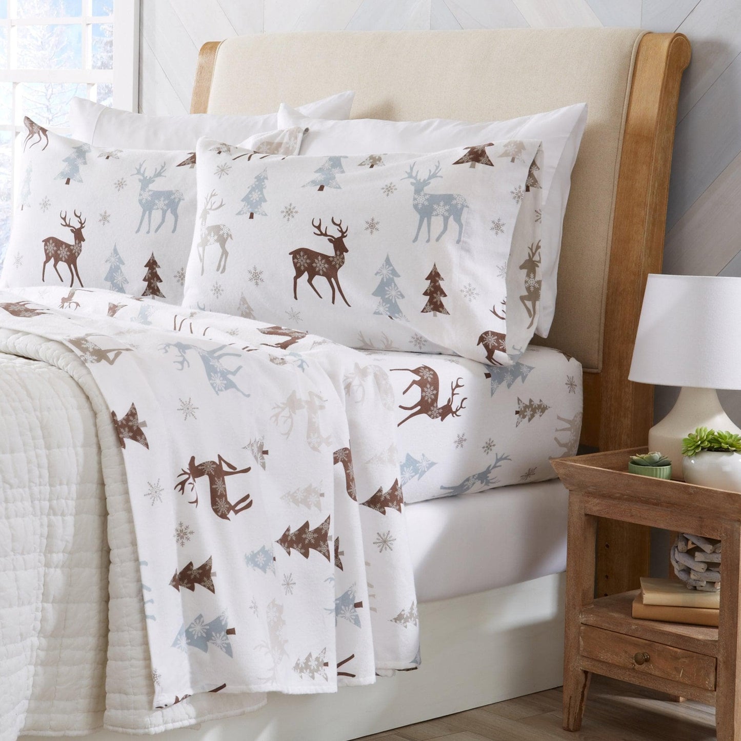 4-Piece Turkish Cotton Flannel Sheet - Fall & Christmas Sheets