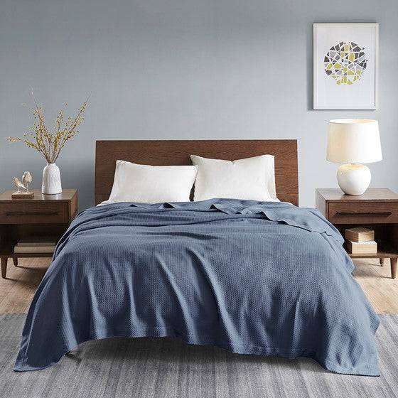 100% Certified Egyptian Cotton Blanket - Twin, Queen & King Sizes - Quahog Bay Bedding