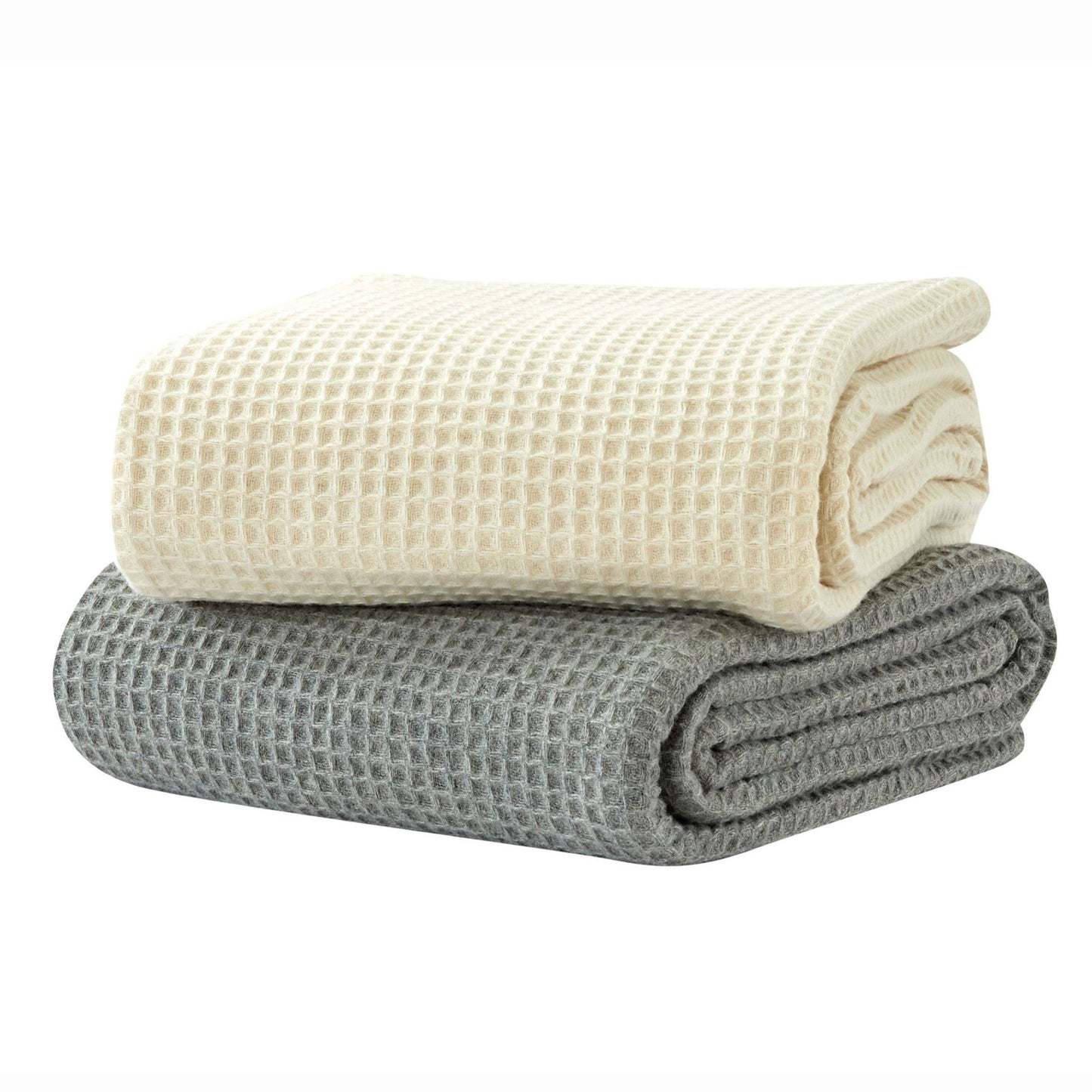 100% Merino Wool Waffle Weave Blanket - Quahog Bay Bedding