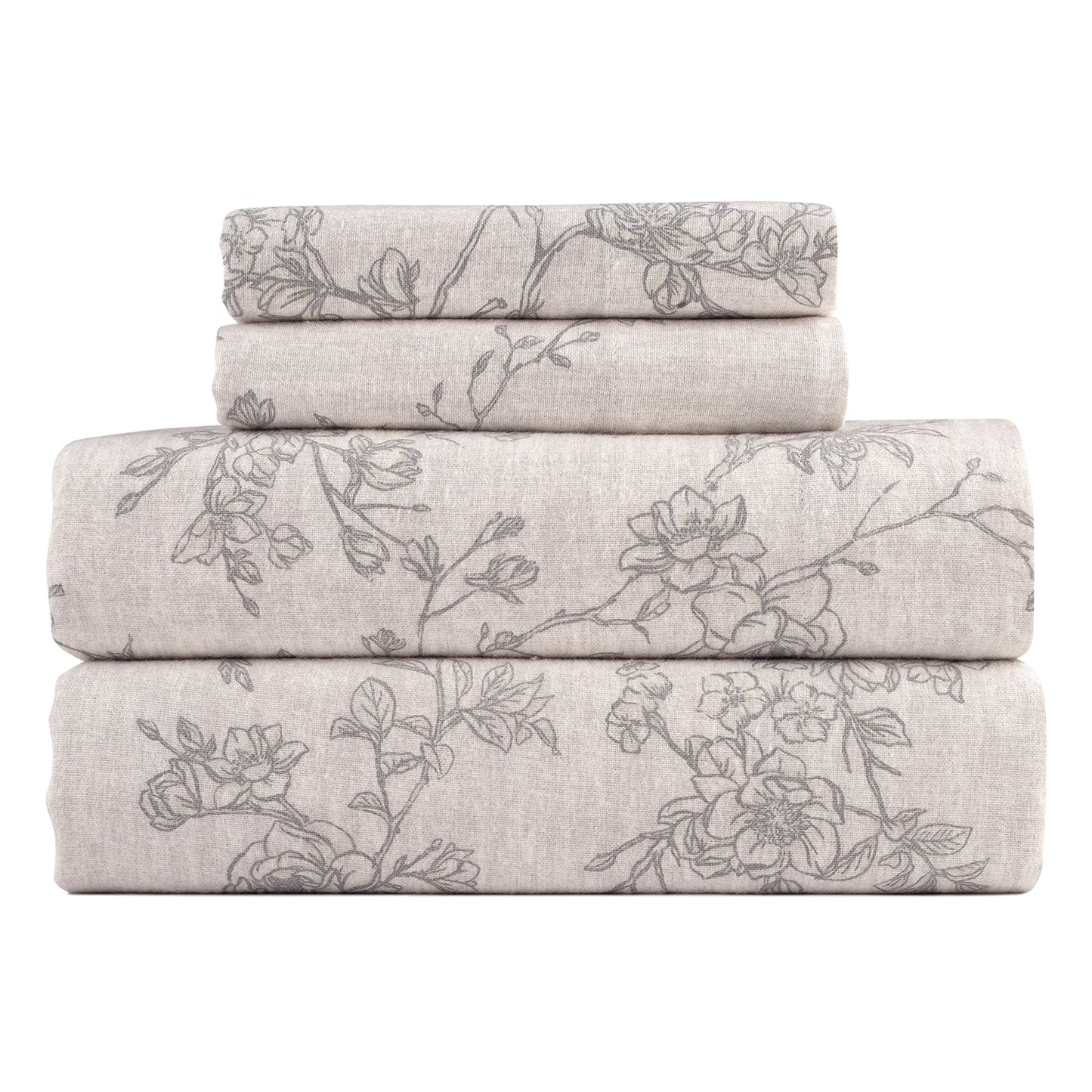 Kathy Ireland 100% Turkish Cotton Flannel Sheet Set