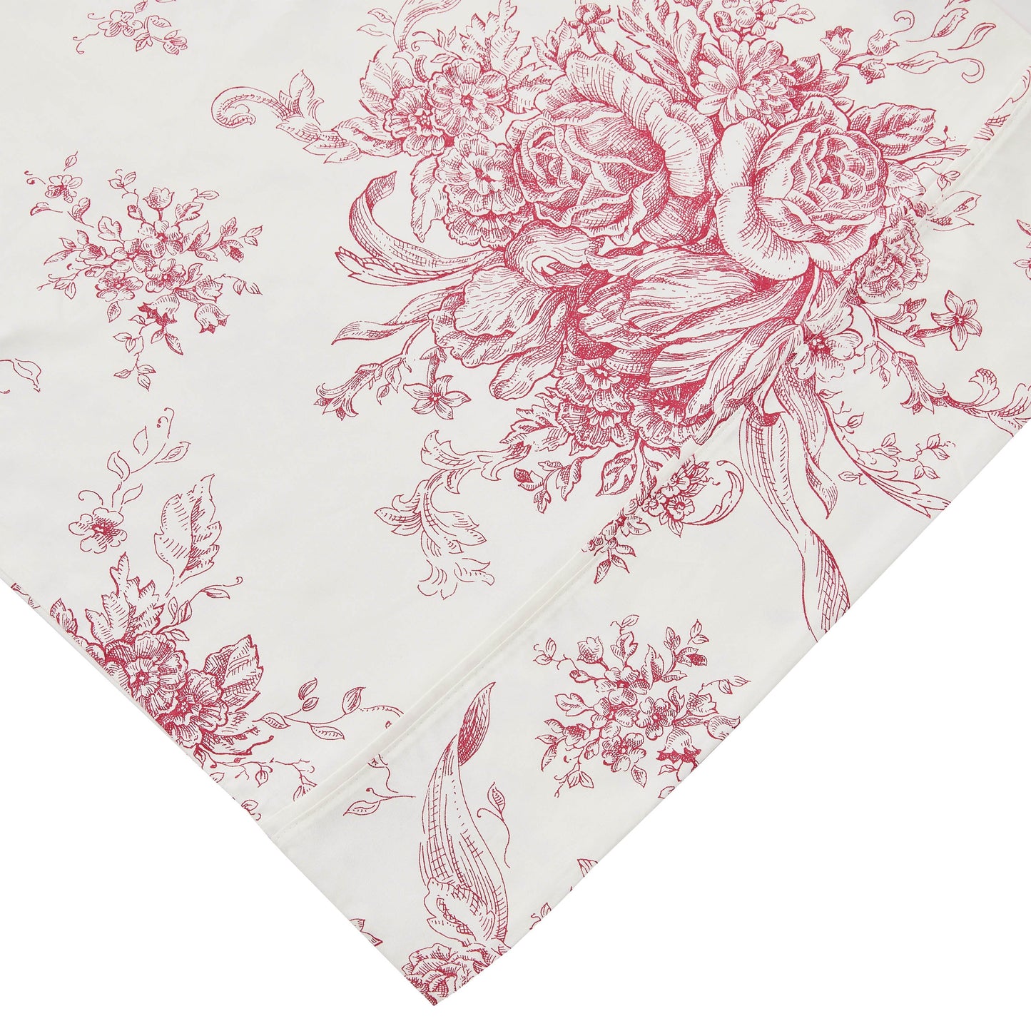 400TC Toile Vintage Inspired Floral Sheet Set - Floral Sheet Sets