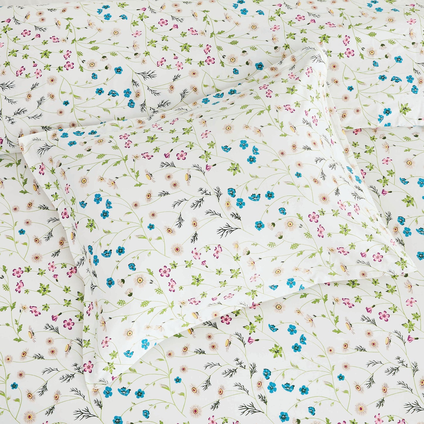 400TC 100% Cotton Wildflower Duvet Set - Floral Bedding