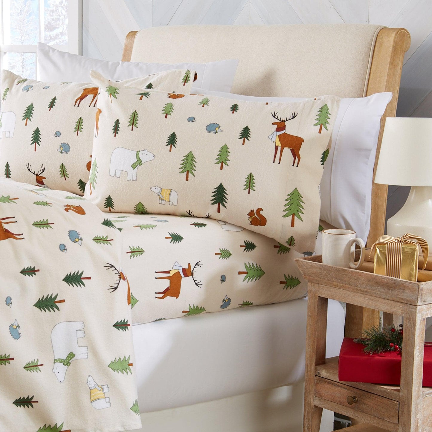 4-Piece Turkish Cotton Flannel Sheet - Fall & Christmas Sheets