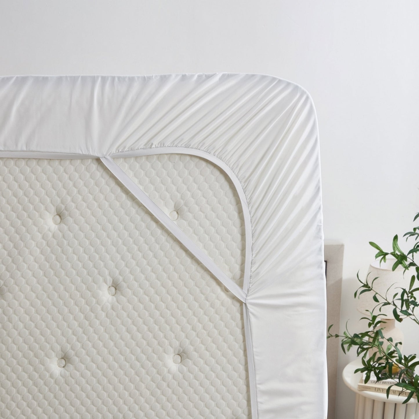 Dan River Ice Cooling Waterproof Mattress Protector – Tencel Blend, Deep Pocket with Corner Elastic