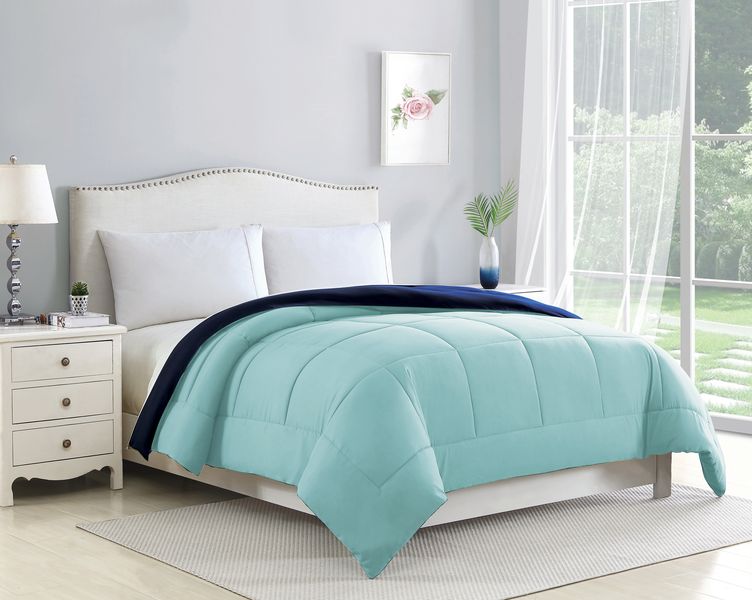 Bibb Home 2-Tone Reversible Down Alternative Comforter.