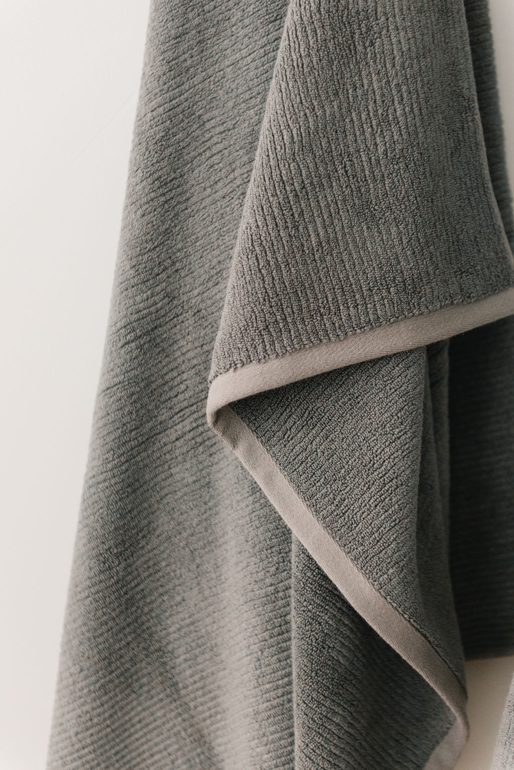 Ribbed Terry Bath Towel Set - Cotton And Bamboo Blend Bath Towels