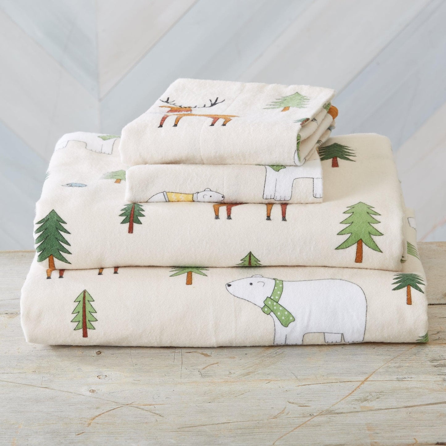 4-Piece Turkish Cotton Flannel Sheet - Fall & Christmas Sheets