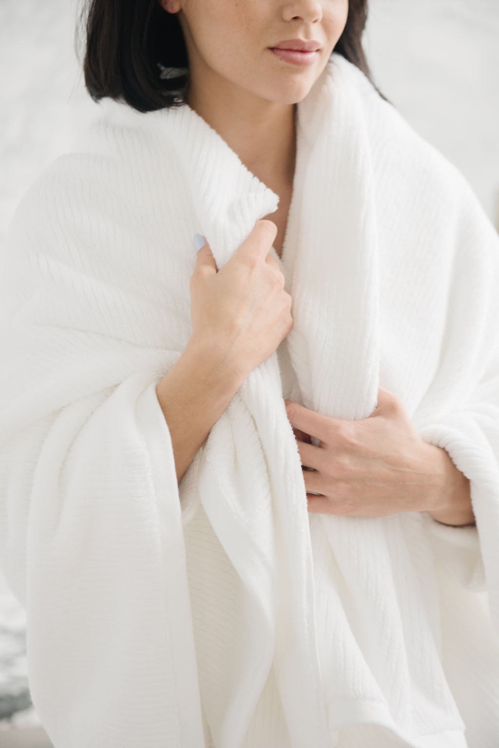 Ribbed Terry Bath Towel Set - Cotton And Bamboo Blend Bath Towels