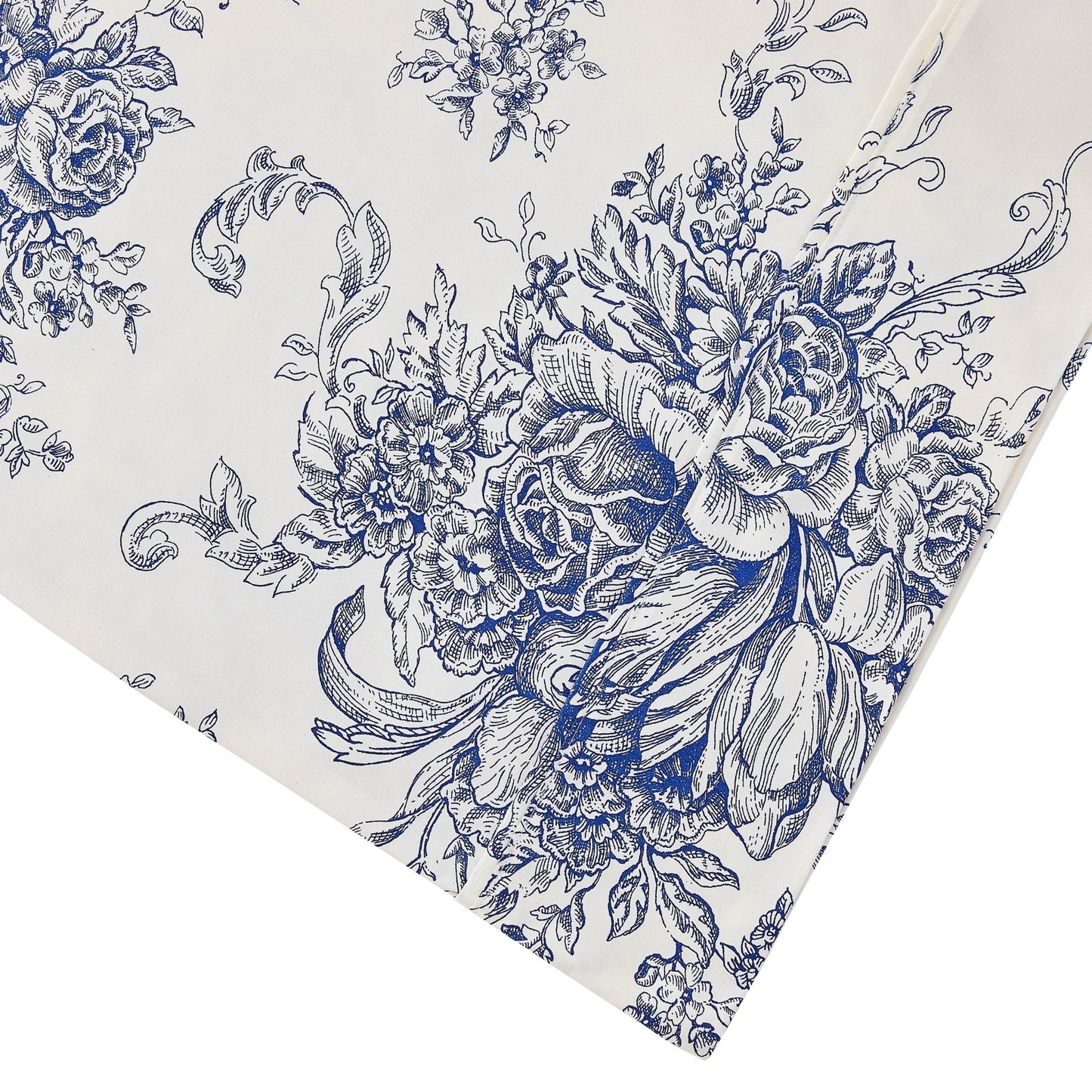 400TC Toile Vintage Inspired Floral Sheet Set - Floral Sheet Sets - Quahog Bay Bedding