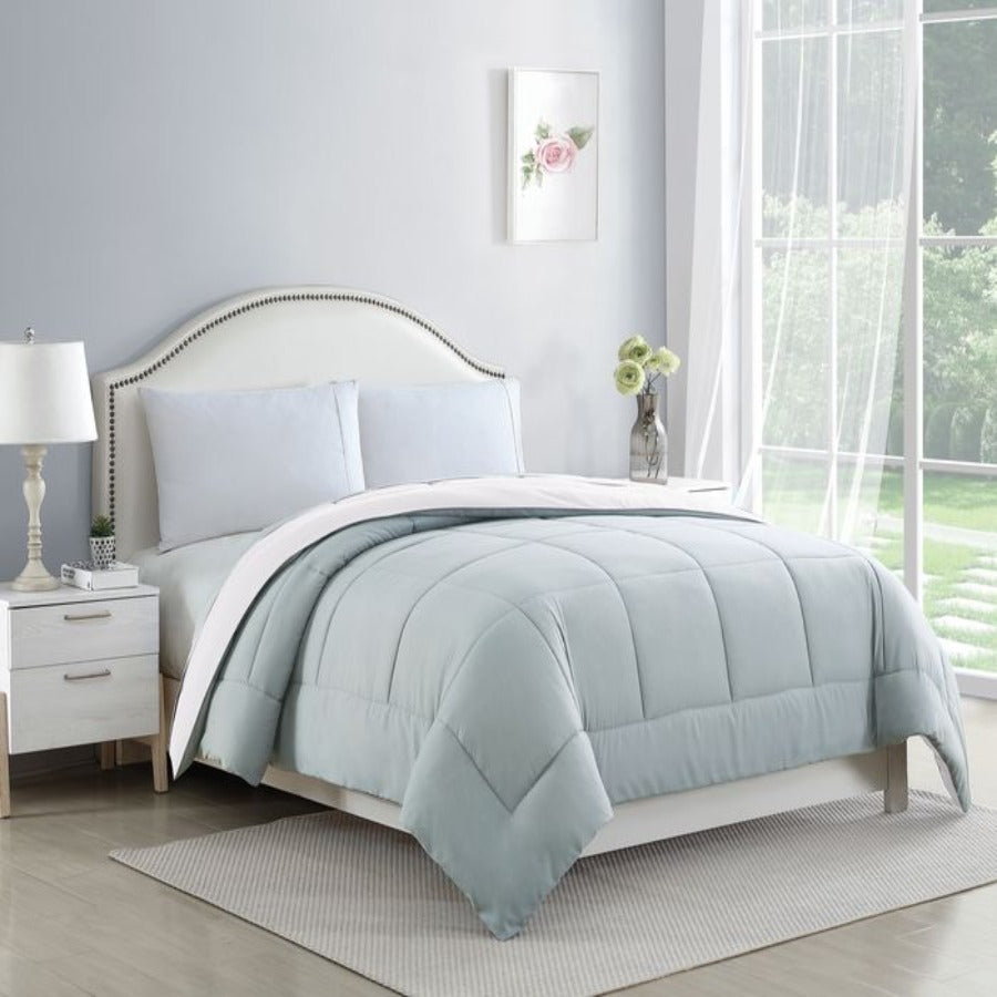 Bibb Home 2-Tone Reversible Down Alternative Comforter.