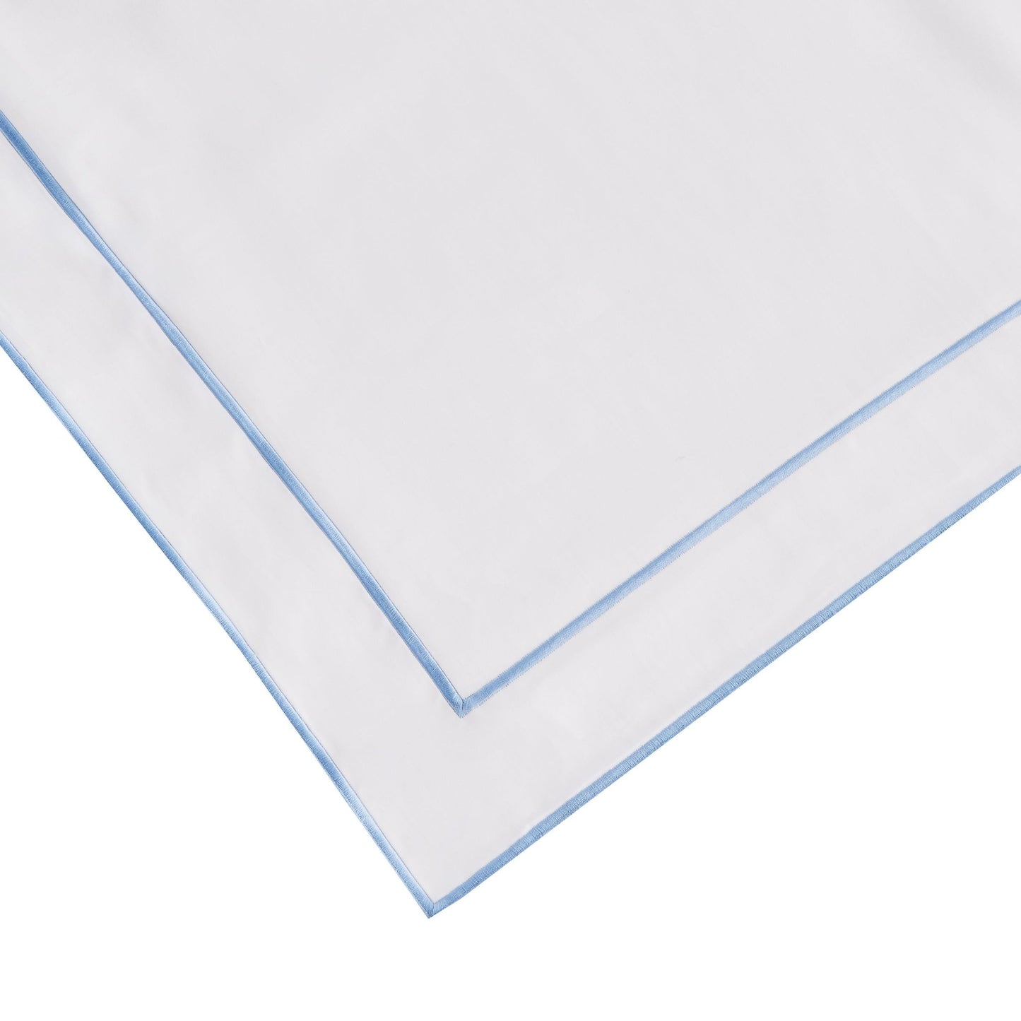 600 Thread Count Framed Sateen Embroidered Cotton Euro Sham Pair - Quahog Bay Bedding