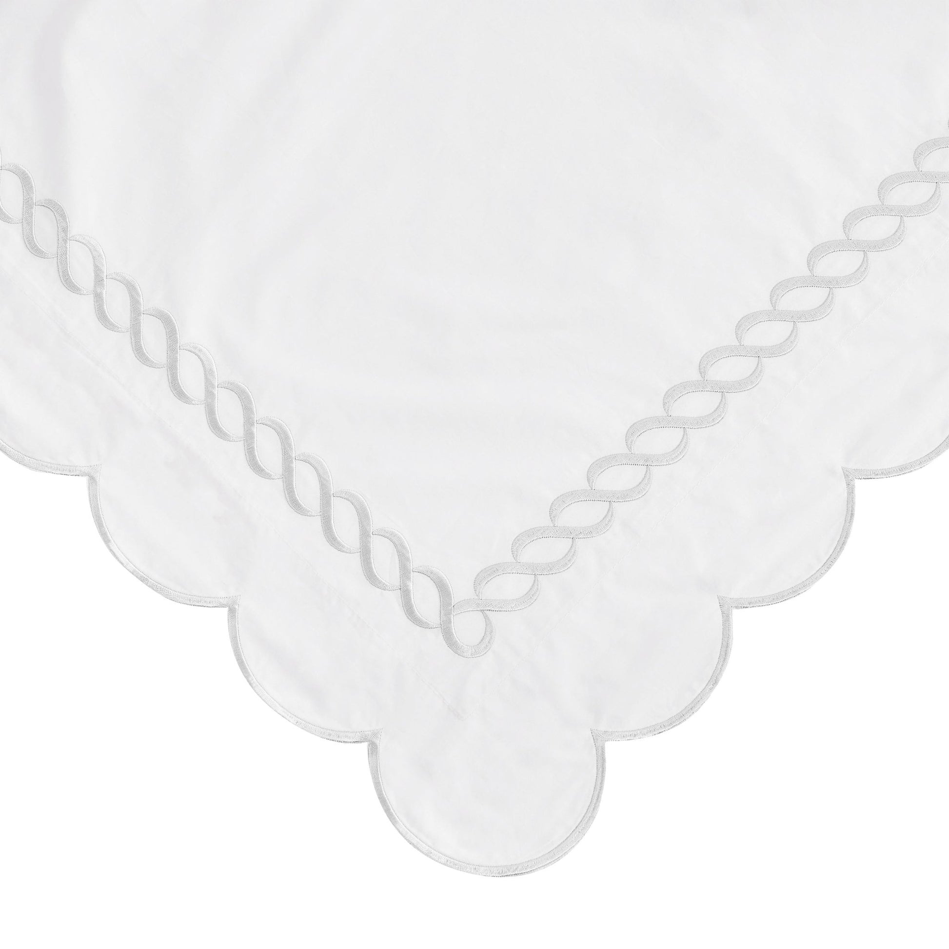 600 Thread Count Scallop Rope Embroidered Cotton Duvet Set - Quahog Bay Bedding