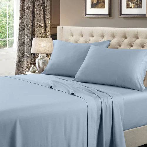 600TC 100% Cotton 22 Inch Depth Sheets With Thick Corner Straps - Quahog Bay Bedding