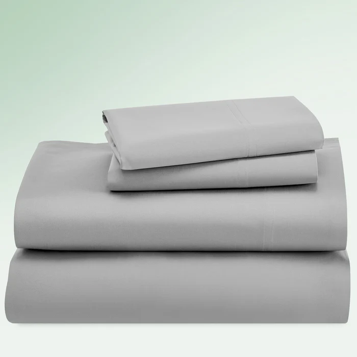 CinchFit Split King Sheets Stay On 600TC 100% Cotton Cord Elastic American Made Sheets