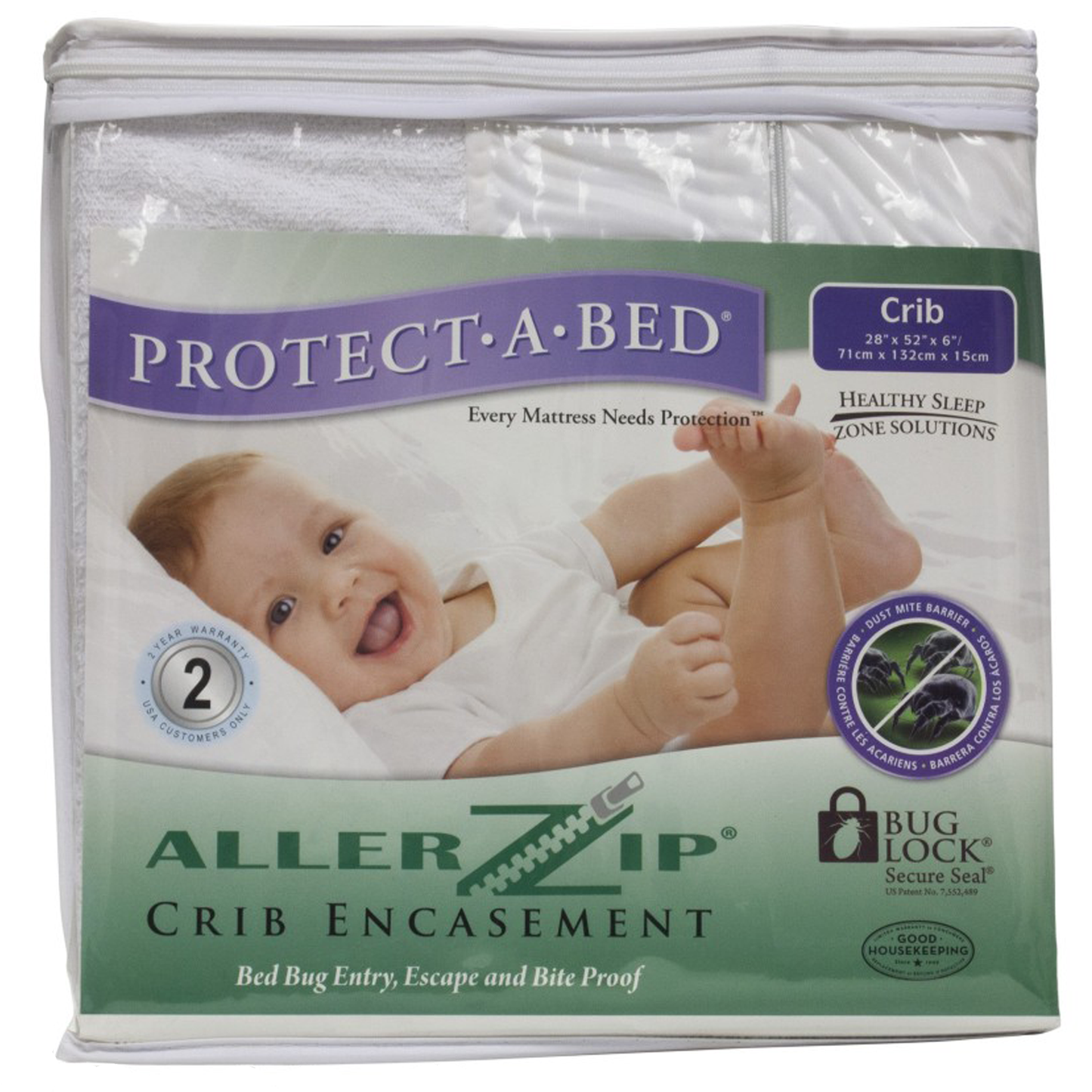 ALLERZIP Smooth CRIB Mattress Encasement