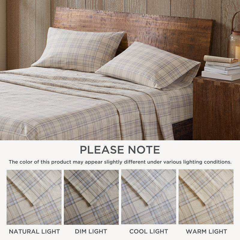Woolrich 100% Cotton Printed Flannel Sheet Set - Andrews