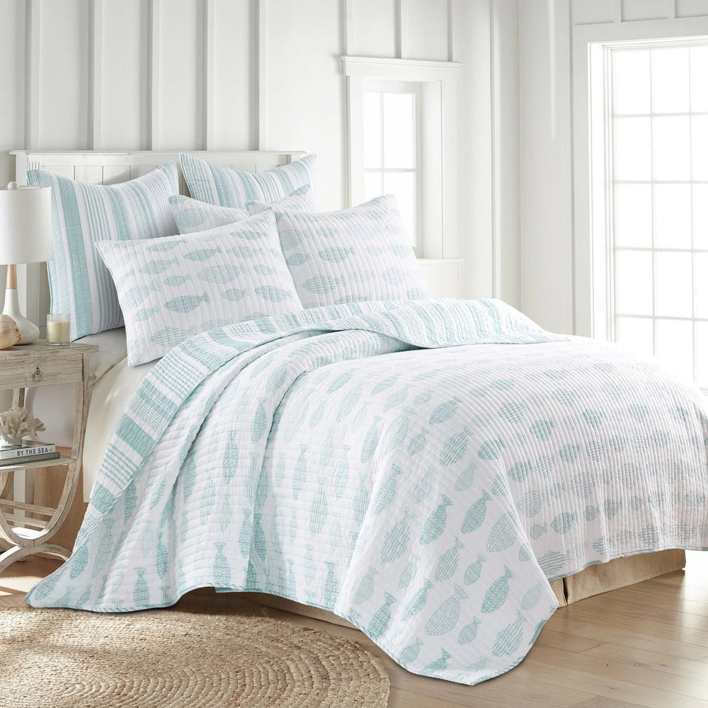 Aqua Breeze Euro Sham Set of 2 - Quahog Bay Bedding
