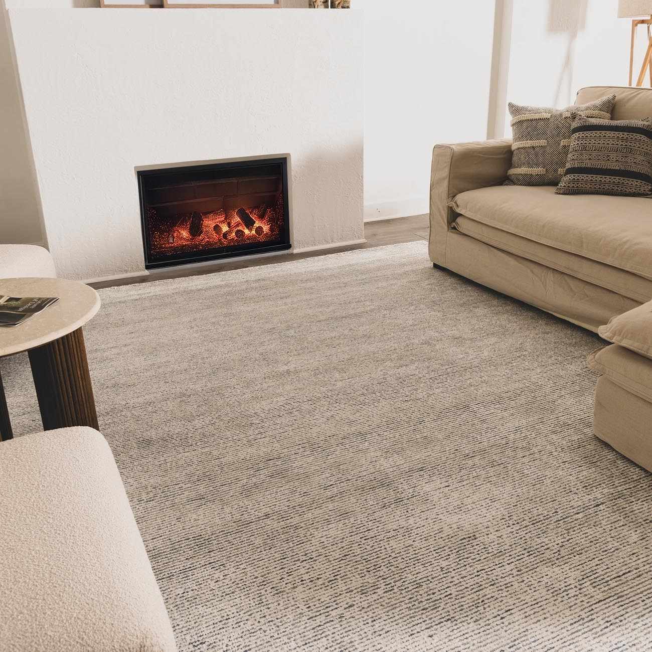 Orcas Hand Tufted Wool-Blend Rug - Slate
