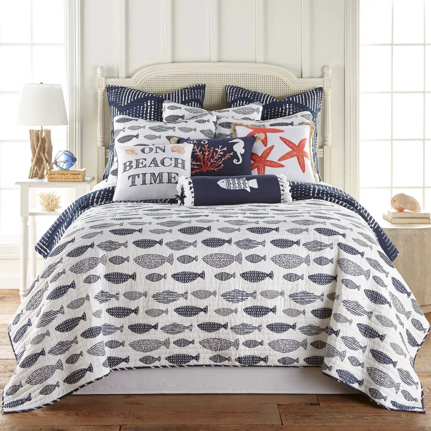 Bakio Quilt Set - Nautical Themed Quilt Set - Quahog Bay Bedding