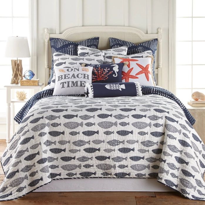 Bakio Starfish Pillow - Nautical / Coastal Accent Pillows - Quahog Bay Bedding