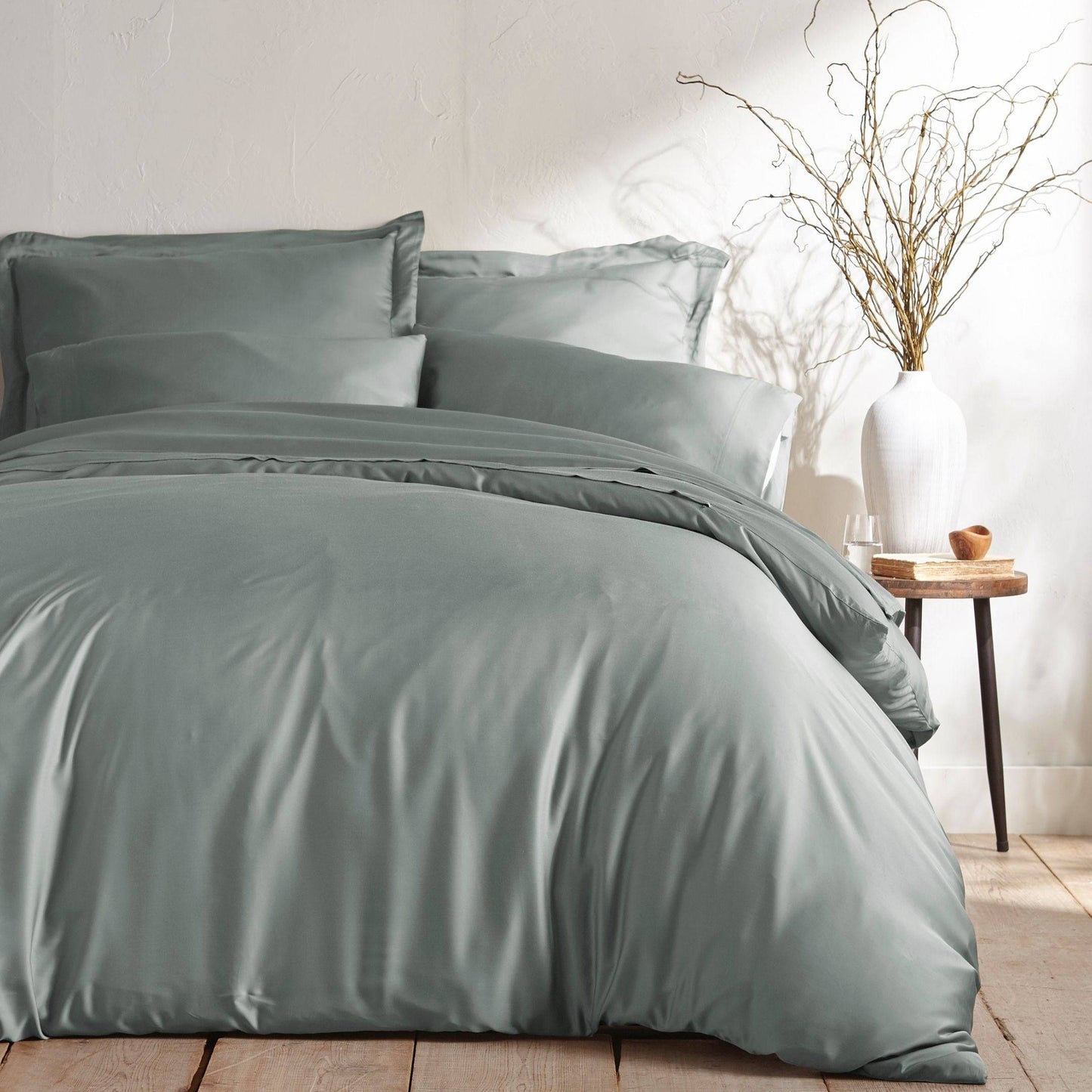 Bamboo 3PC Duvet Cover Set Cooling 100% Bamboo Viscose - Quahog Bay Bedding