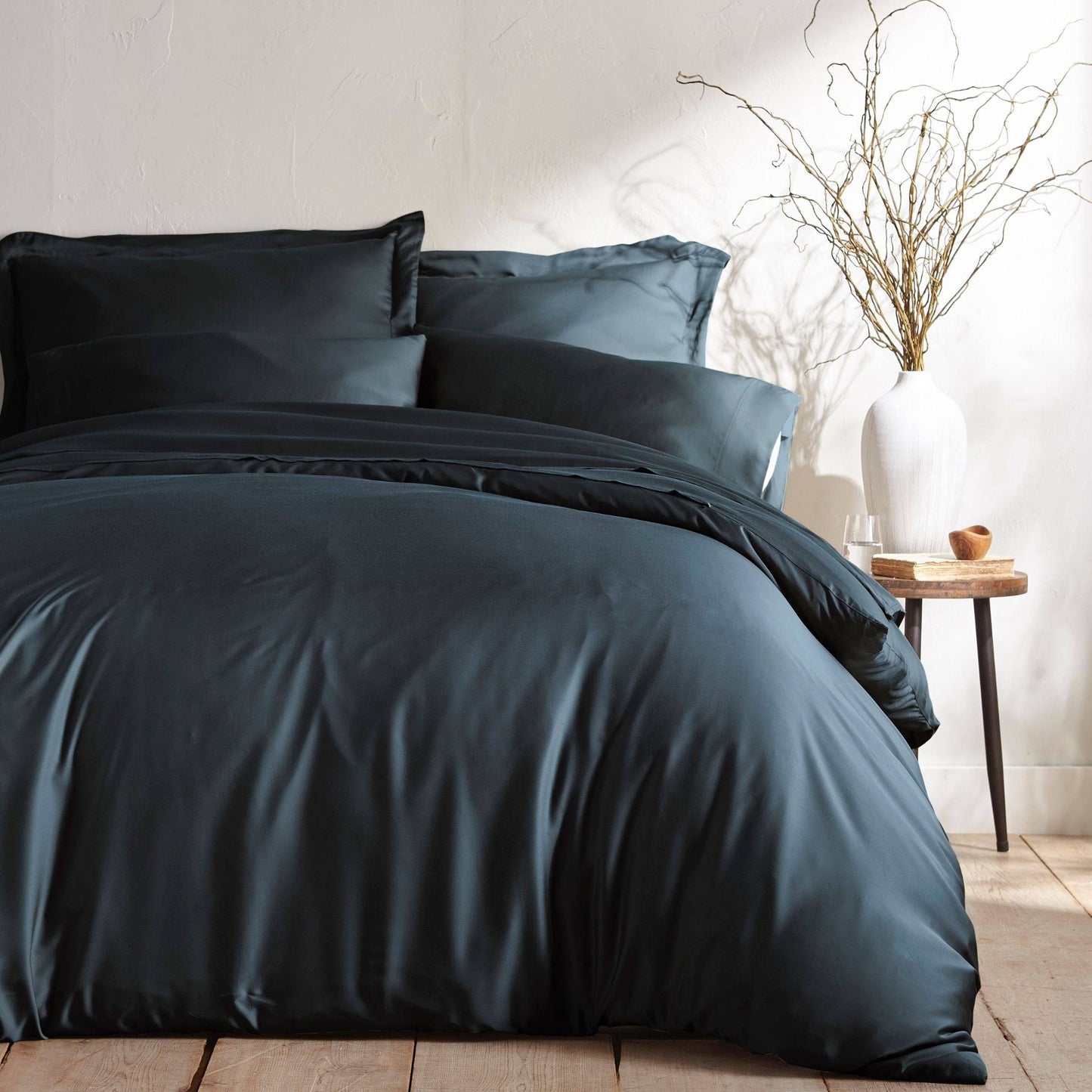 Bamboo 3PC Duvet Cover Set Cooling 100% Bamboo Viscose - Quahog Bay Bedding