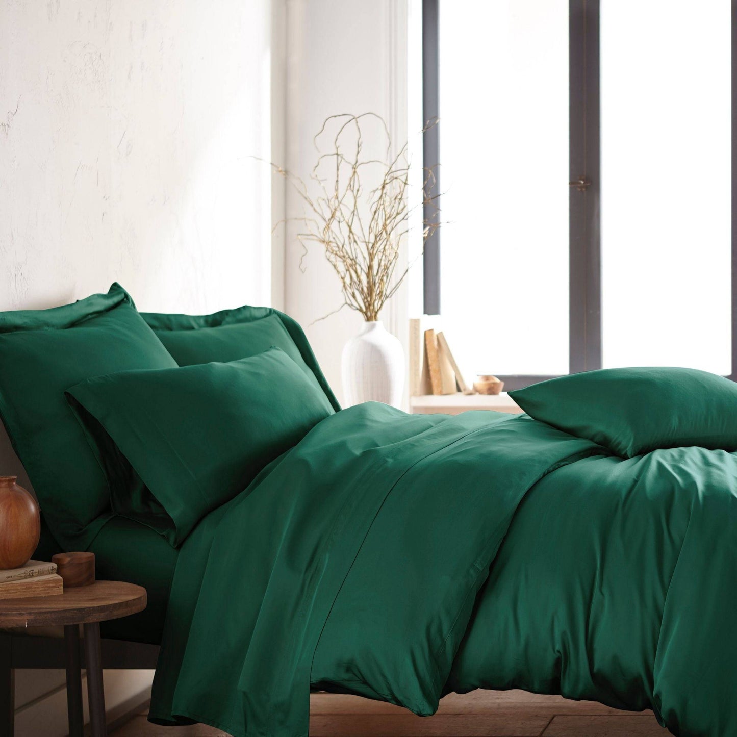 Bamboo 3PC Duvet Cover Set Cooling 100% Bamboo Viscose - Quahog Bay Bedding