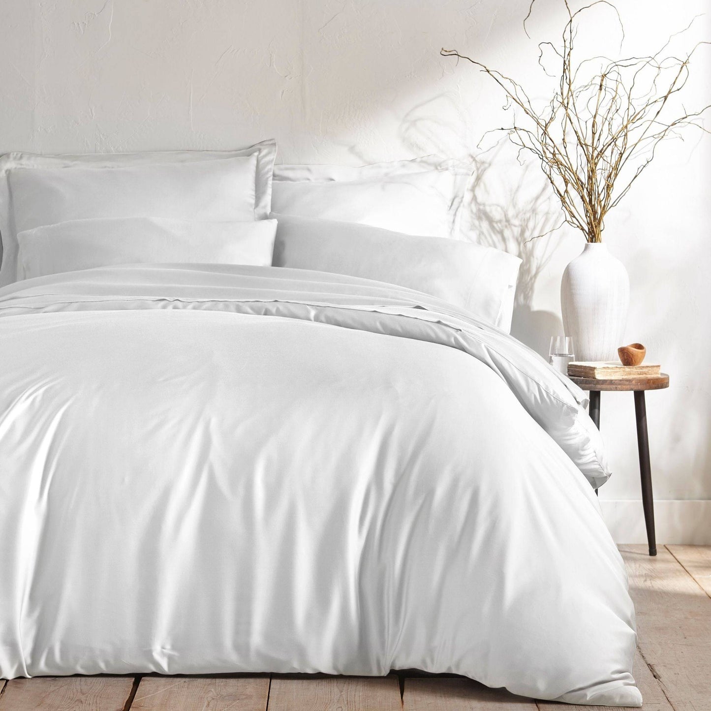 Bamboo 3PC Duvet Cover Set Cooling 100% Bamboo Viscose - Quahog Bay Bedding