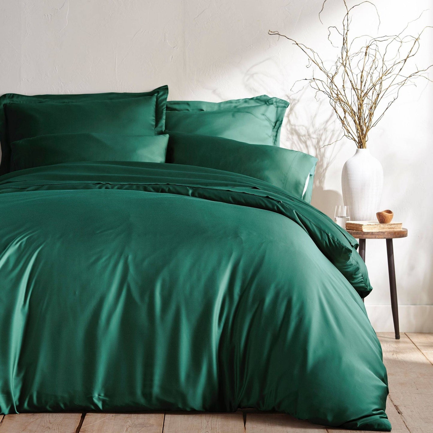 Bamboo 3PC Duvet Cover Set Cooling 100% Bamboo Viscose - Quahog Bay Bedding