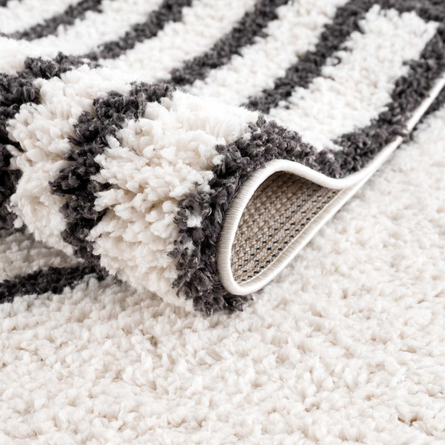 Bauer Plush Black Rainbow Rug - Clearance - Quahog Bay Bedding