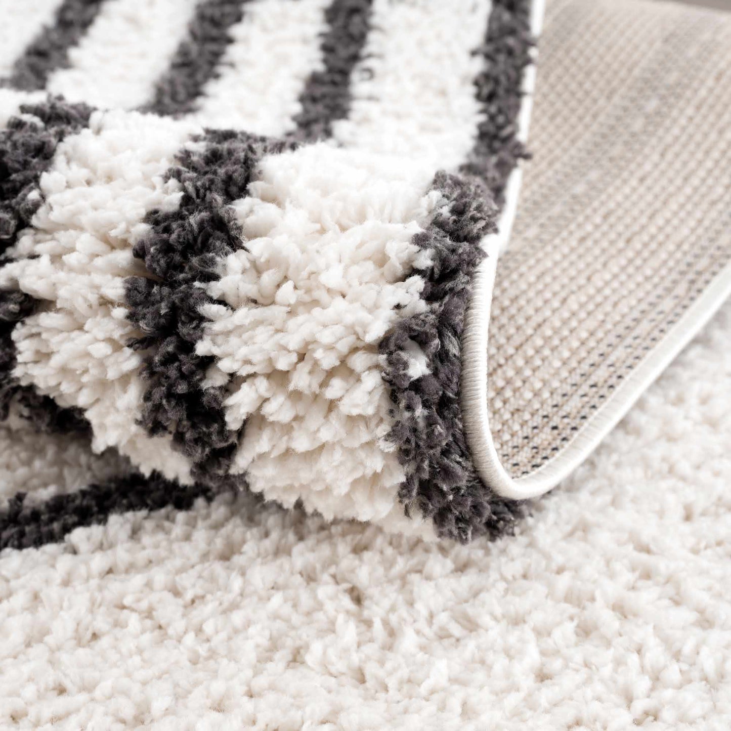 Bauer Plush Black Rainbow Rug - Clearance - Quahog Bay Bedding