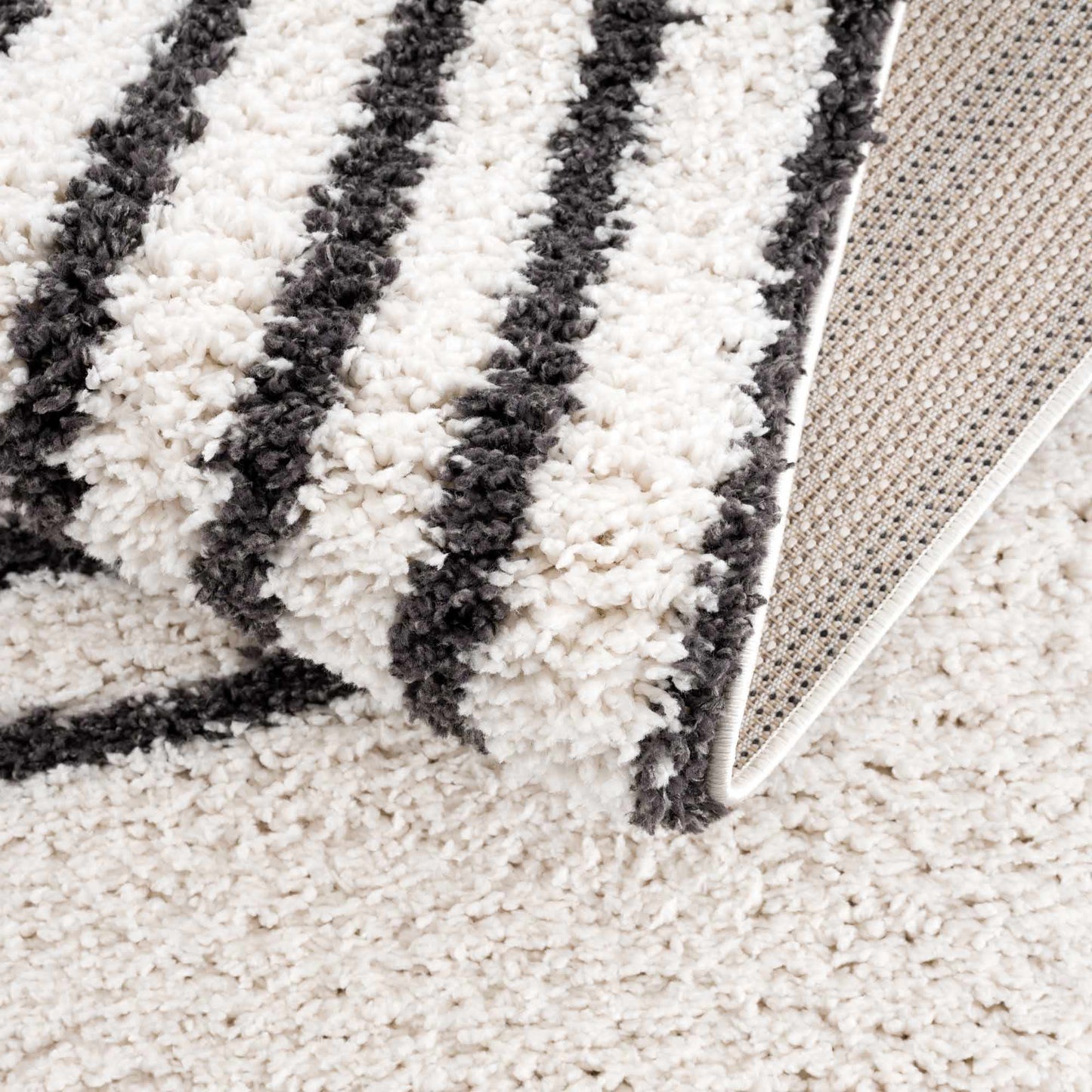 Bauer Plush Black Rainbow Rug - Clearance - Quahog Bay Bedding