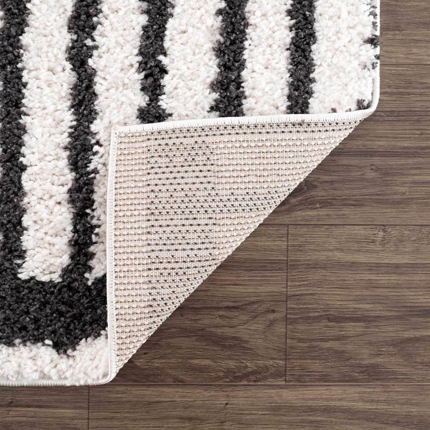 Bauer Plush Black Rainbow Rug - Clearance - Quahog Bay Bedding