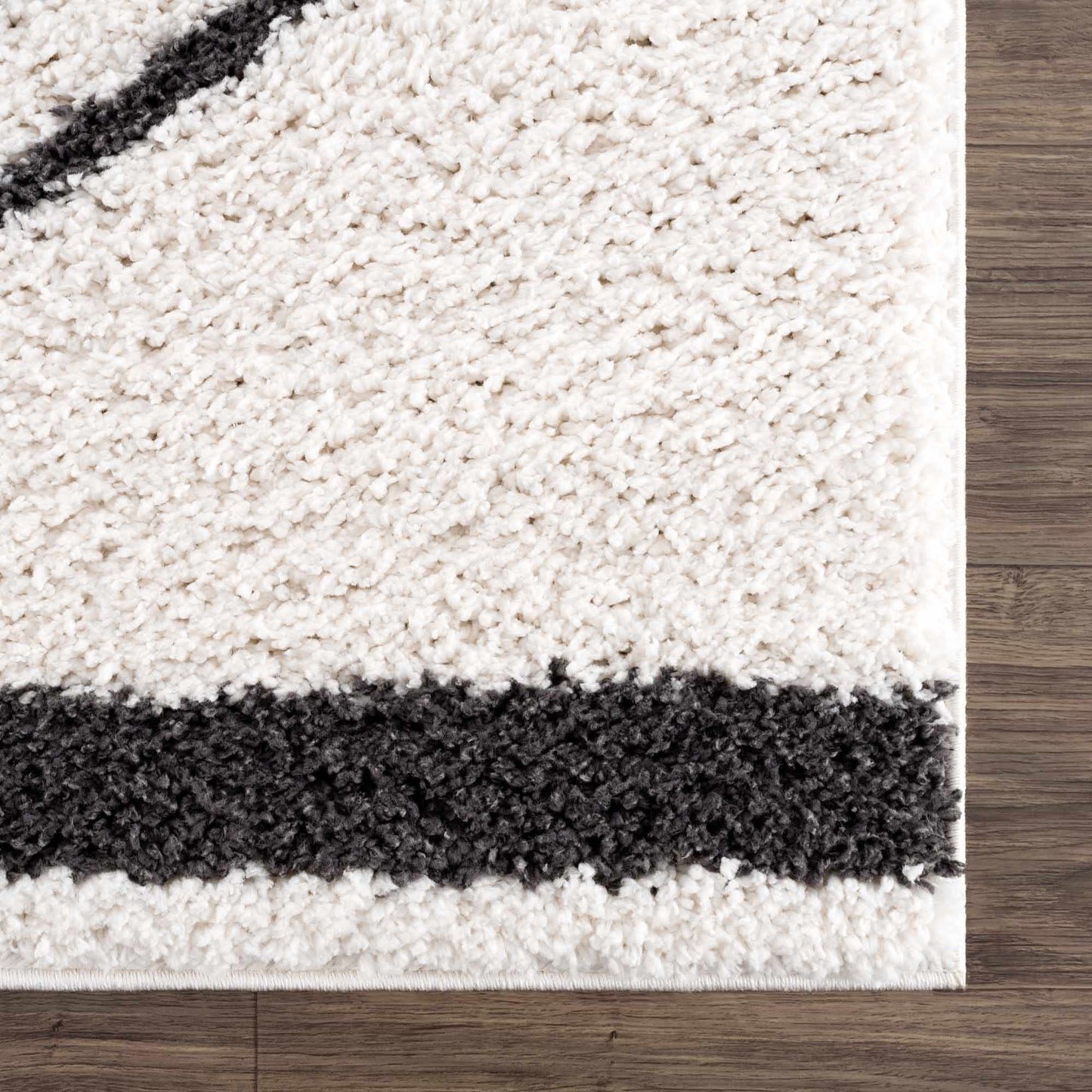 Bauer Plush Black Rainbow Rug - Clearance - Quahog Bay Bedding