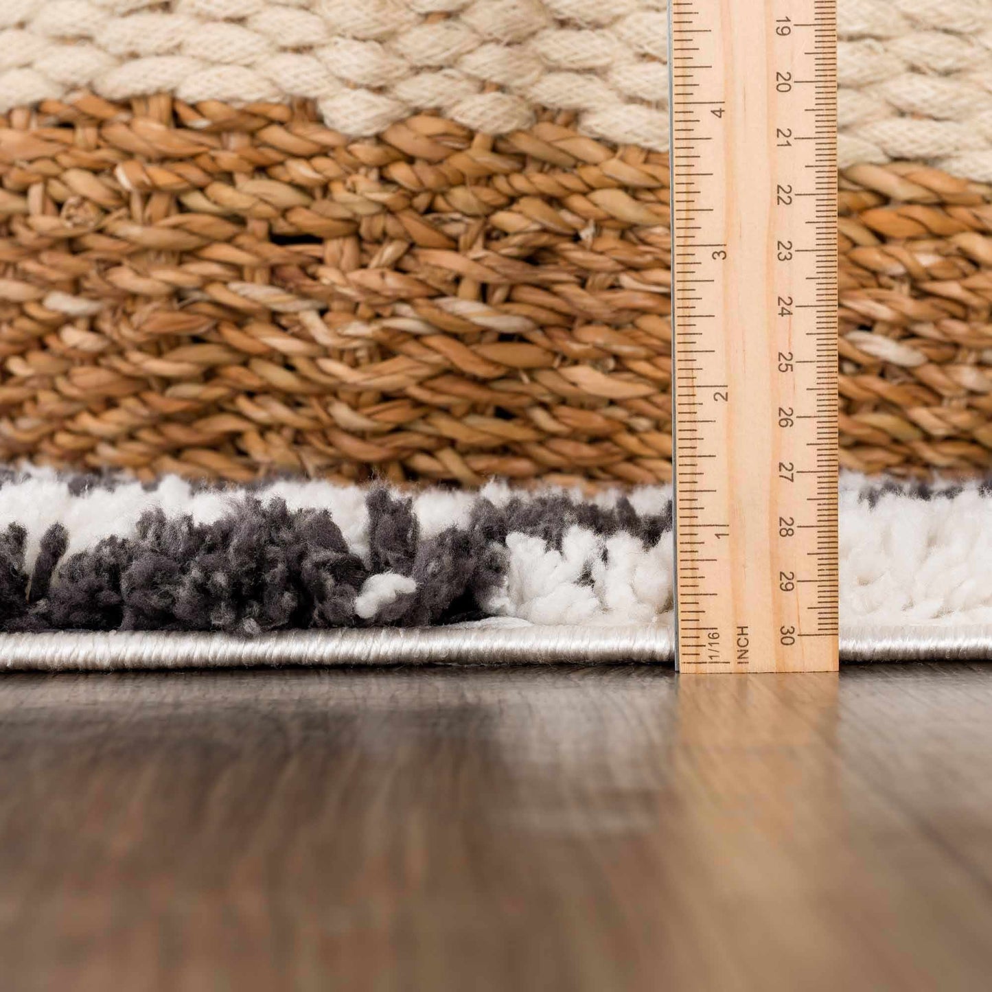 Bauer Plush Black Rainbow Rug - Clearance - Quahog Bay Bedding