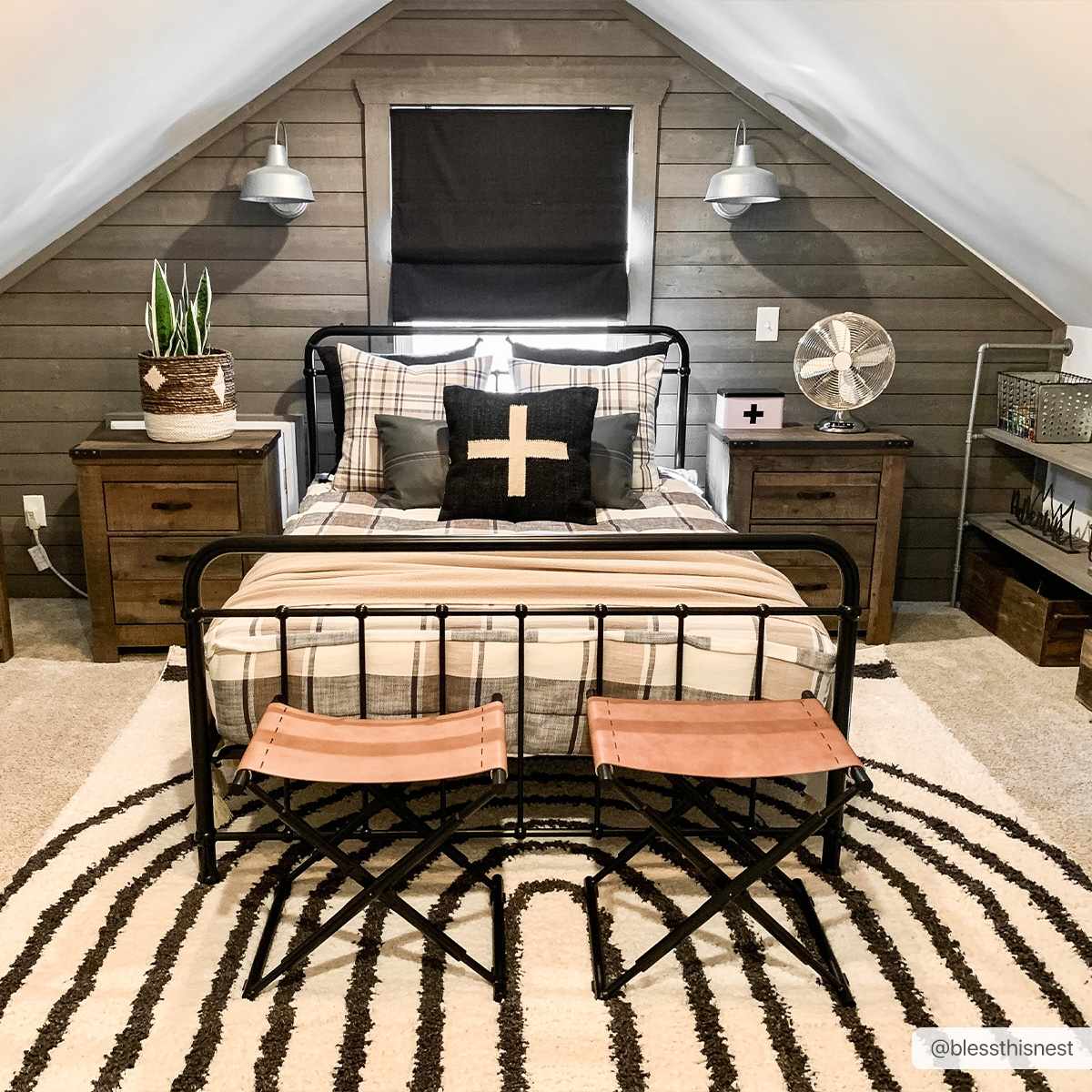 Bauer Plush Black Rainbow Rug - Clearance - Quahog Bay Bedding