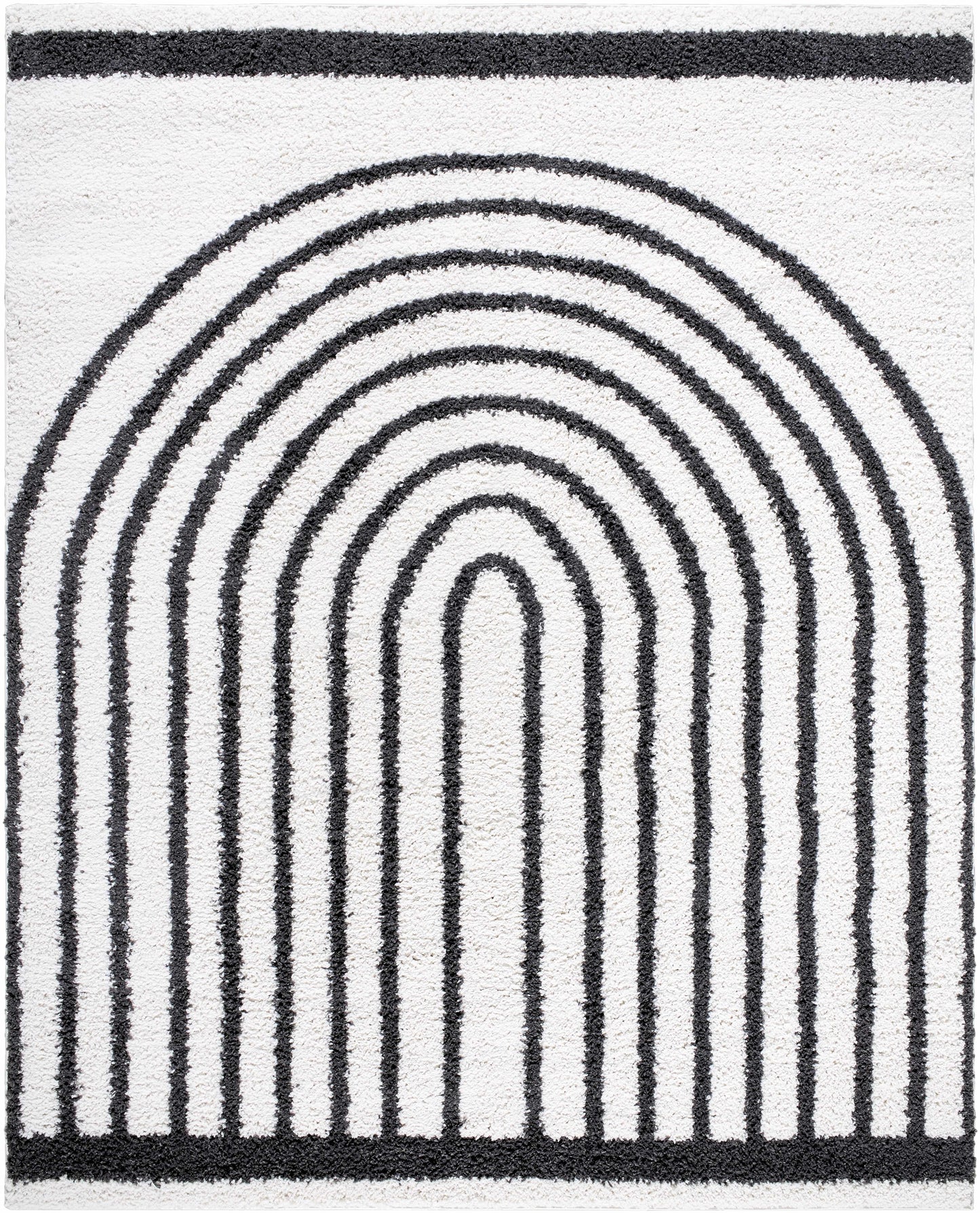 Bauer Plush Black Rainbow Rug - Clearance - Quahog Bay Bedding