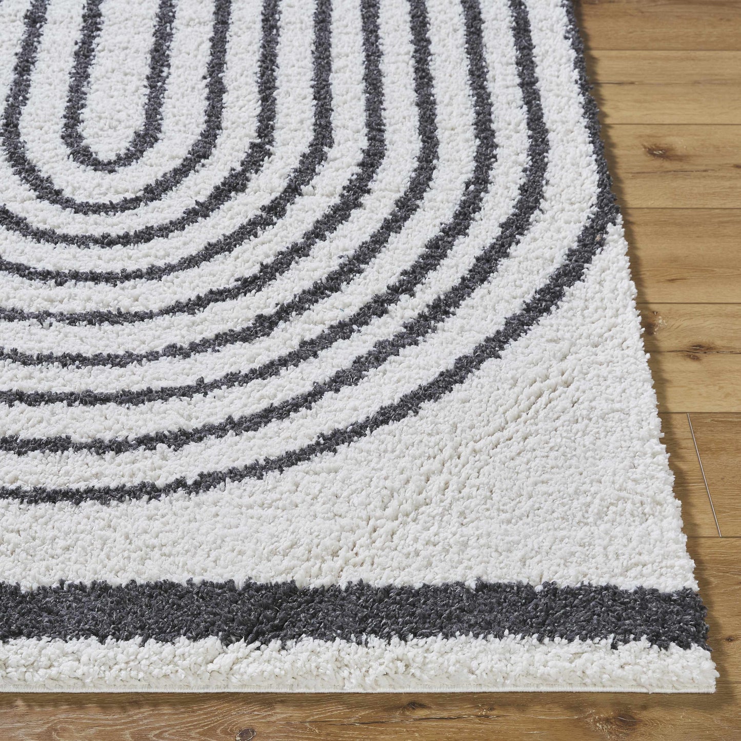 Bauer Plush Black Rainbow Rug - Clearance - Quahog Bay Bedding