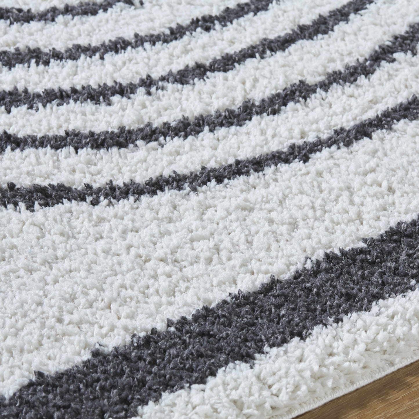 Bauer Plush Black Rainbow Rug - Clearance - Quahog Bay Bedding