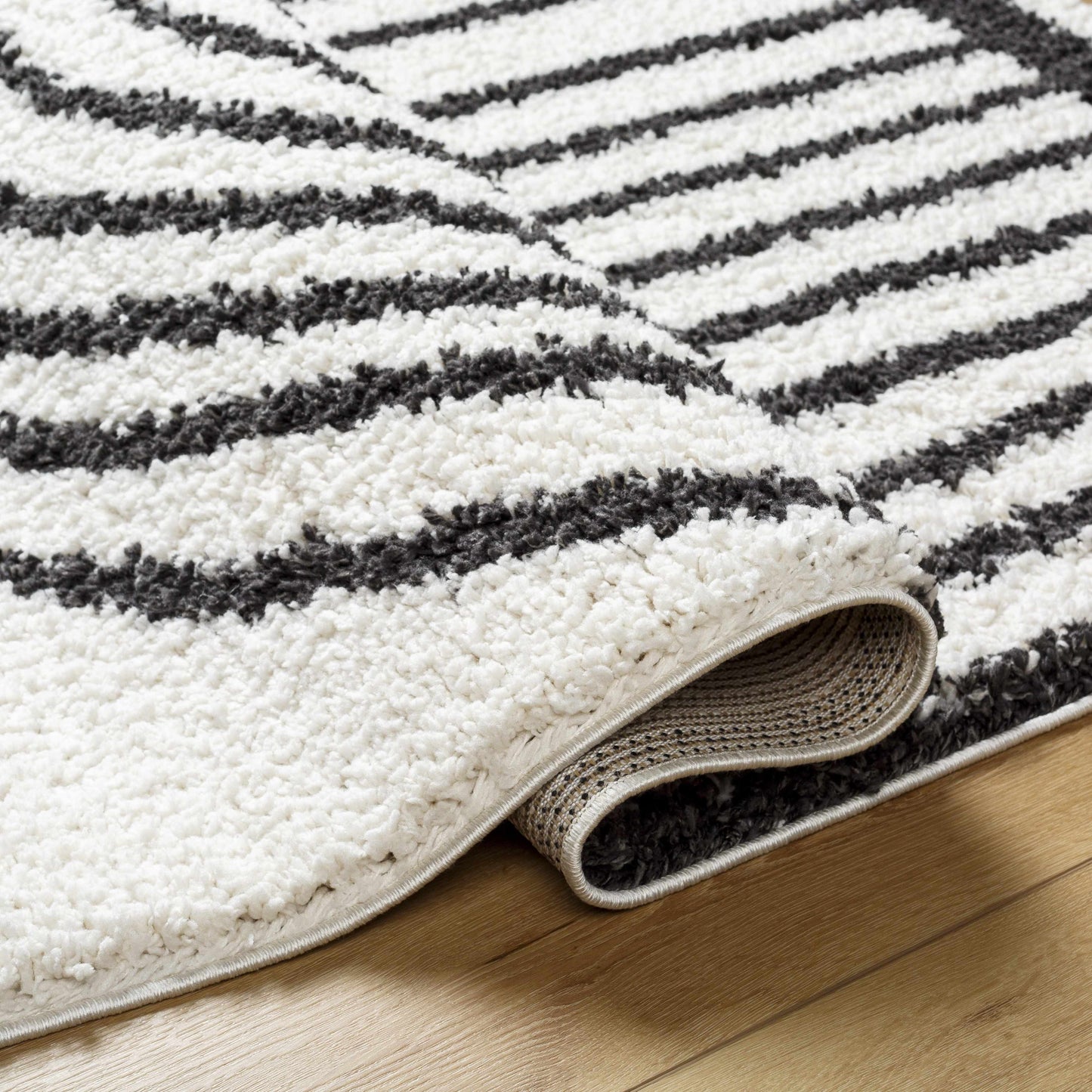 Bauer Plush Black Rainbow Rug - Clearance - Quahog Bay Bedding