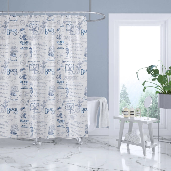 Beach Life Shower Curtain - Coastal Shower Curtains