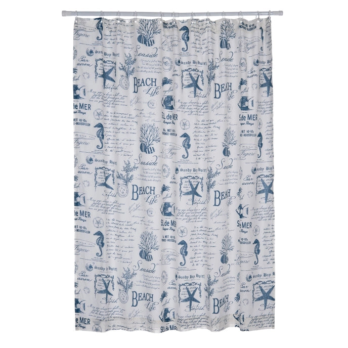 Beach Life Shower Curtain - Coastal Shower Curtains