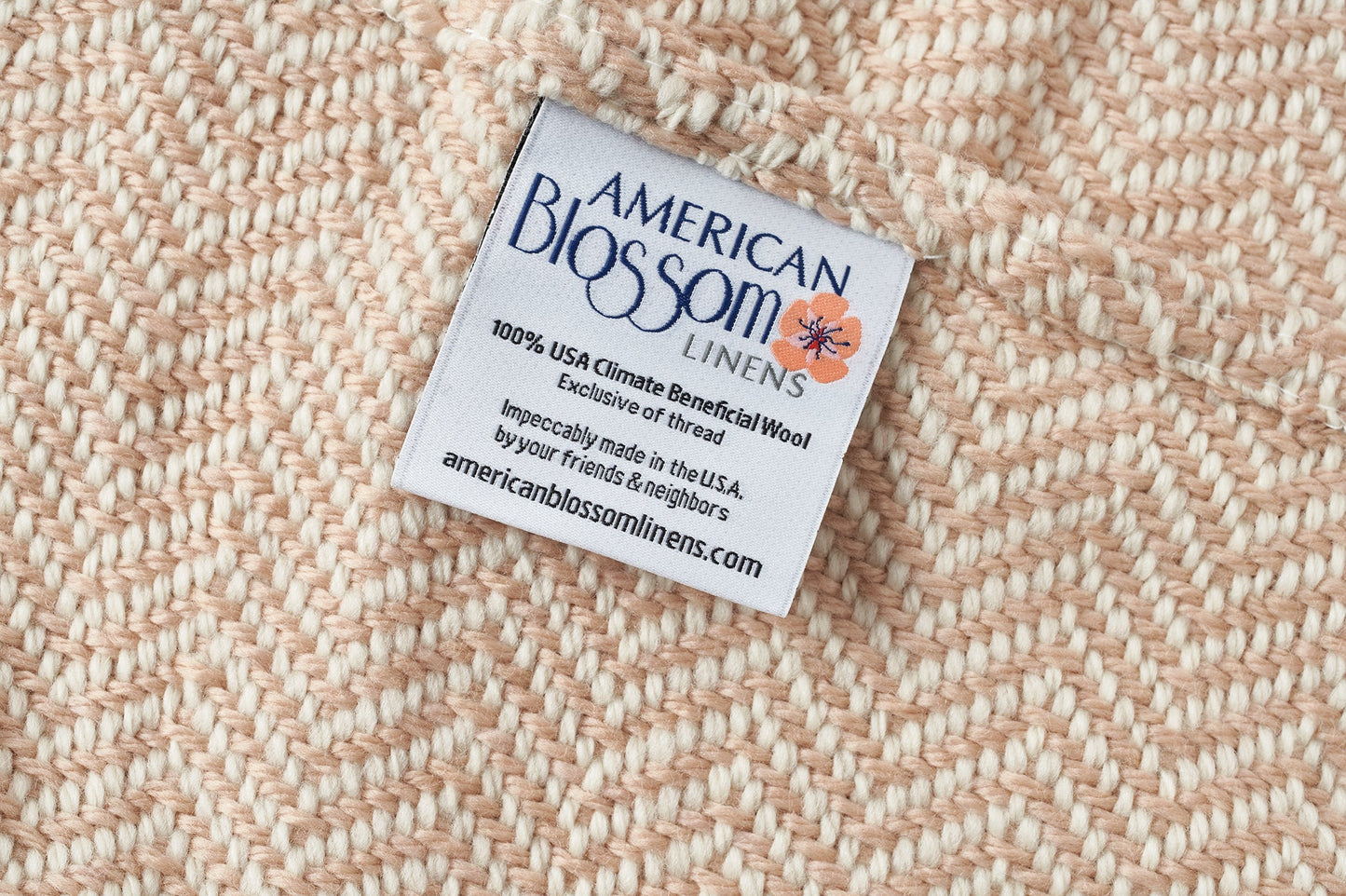 American Made Soft Chevron Pattern Throw Blanket - 100% American Made With USA Grown Cotton