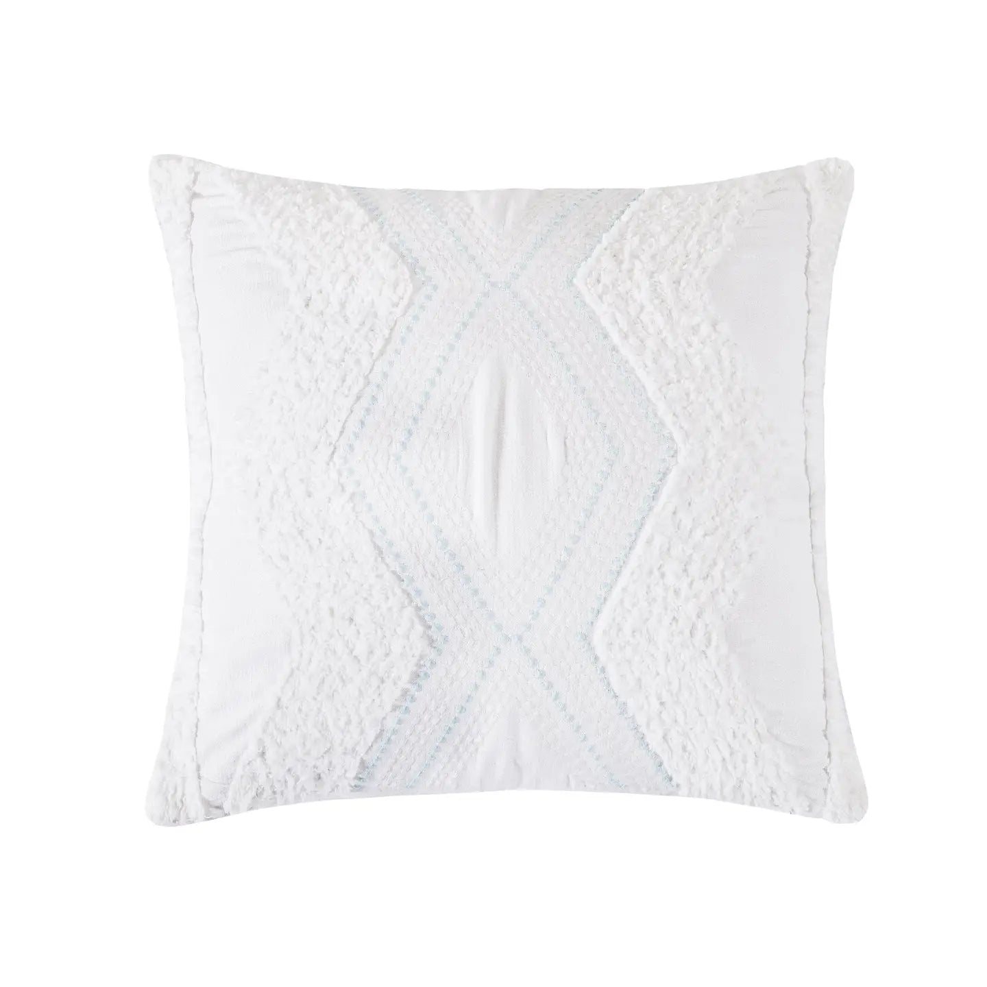 Blue Sea Chenille Tufted Throw Pillow - Quahog Bay Bedding
