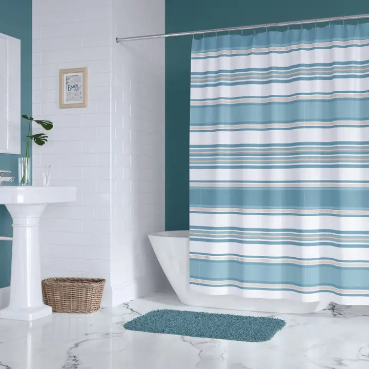 Blue Maui Shower Curtain - Coastal Shower Curtains