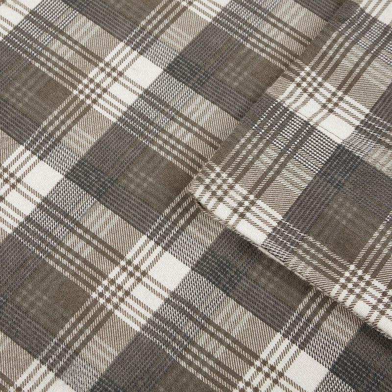 Woolrich 100% Cotton Printed Flannel Sheet Set - Brown Plaid