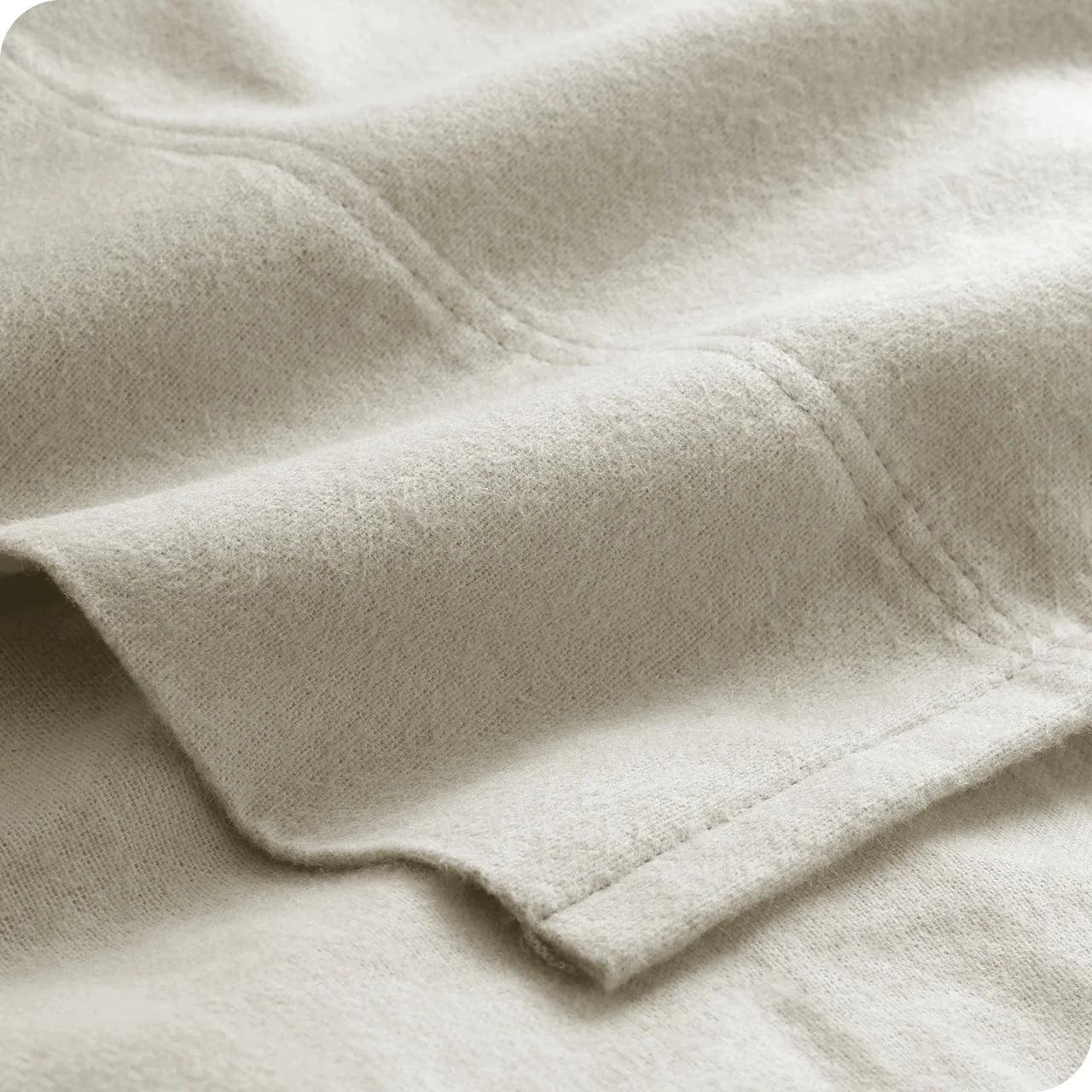 No Tear Split Top King Sheets - Flannel 100% Cotton Split Top King Sheets