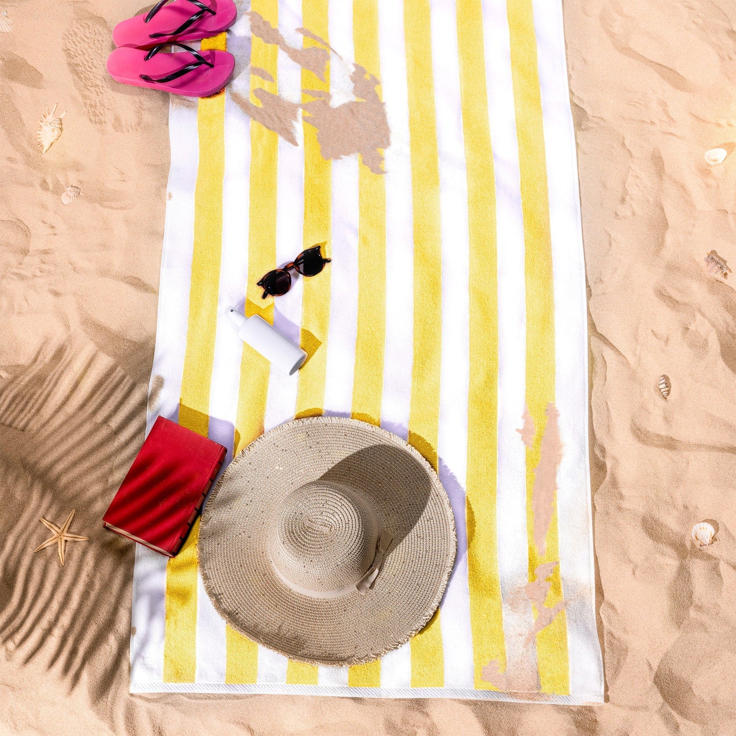 Cabana Striped Cotton Beach Towels 4 Pack - Quahog Bay Bedding