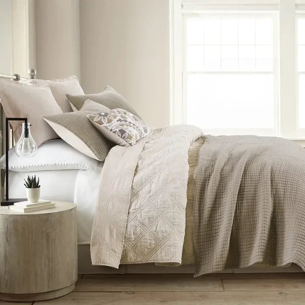 Caden Cotton Muslin Coverlet - Quahog Bay Bedding