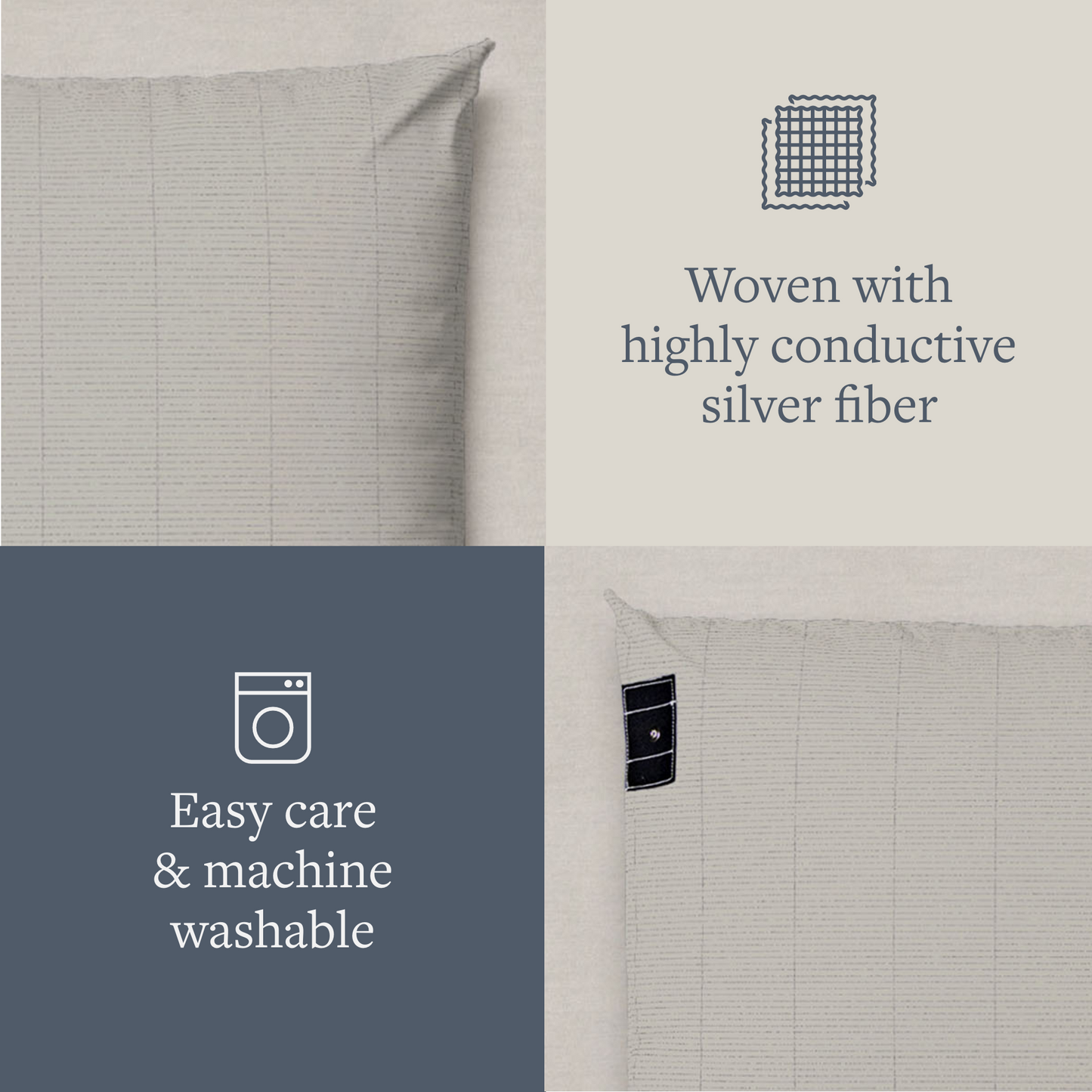 Luxury Grounding Pillowcase in 3 Colors